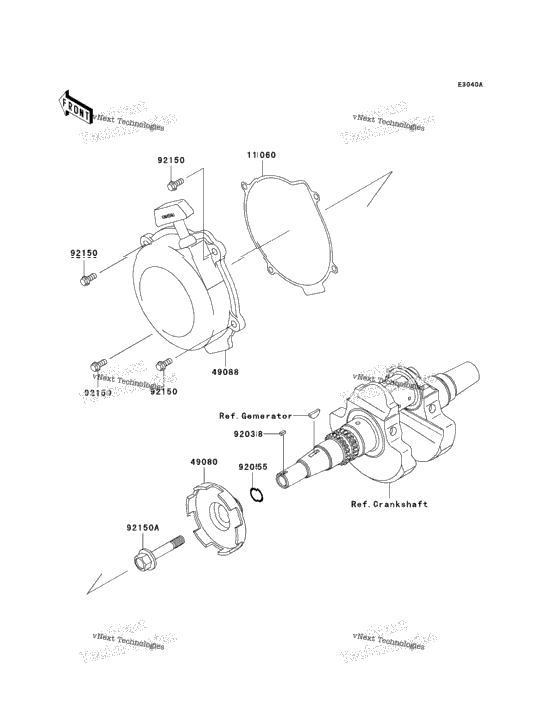 Recoil Starter (Vf650ae640352-)