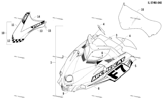 Hood And Windshield Assembly