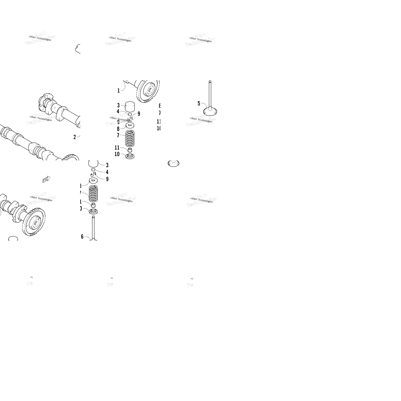 Camshaft/Valve Assembly