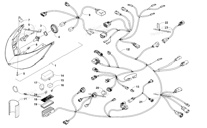 Headlight And Wiring Assemblies