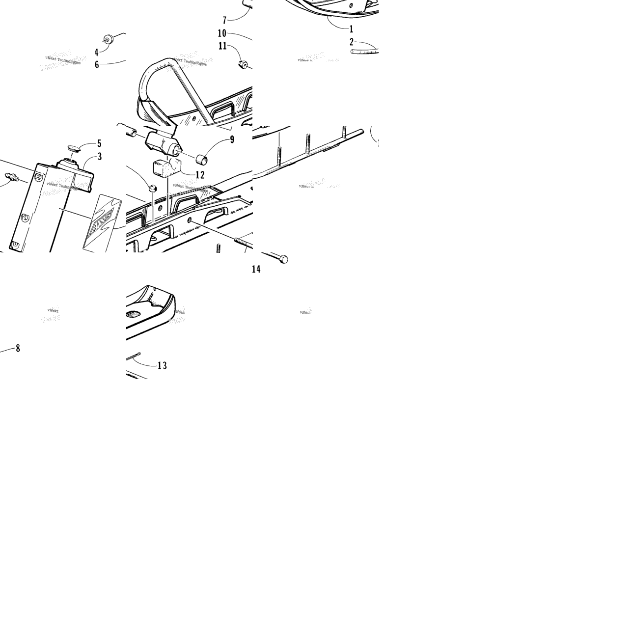 Ski And Spindle Assembly