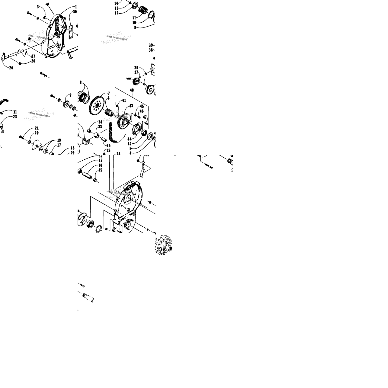 Drive/Reverse Dropcase Assembly
