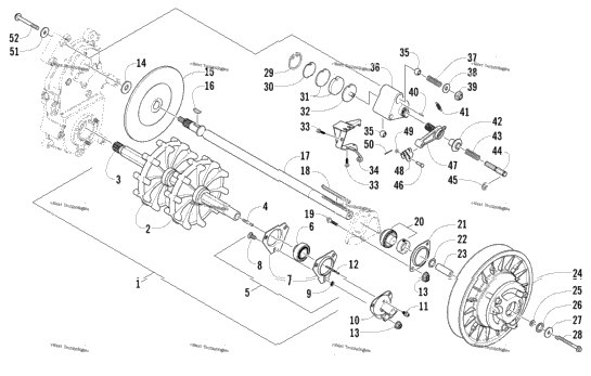 Drive Train Shaft And Brake Assemblies