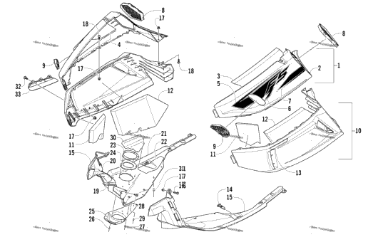 Skid Plate And Side Panel Assembly