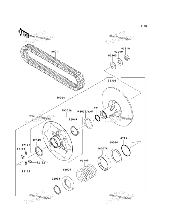Driven Converter/Drive Belt