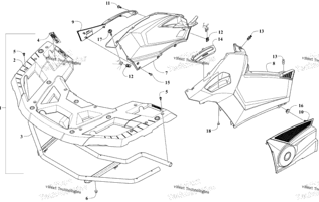 Front Rack And Side Panel Assemblies