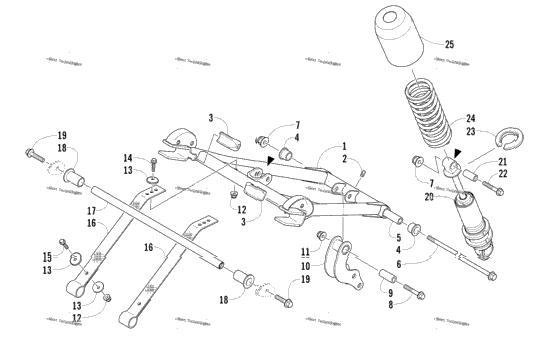 Rear Suspension Front Arm Assembly