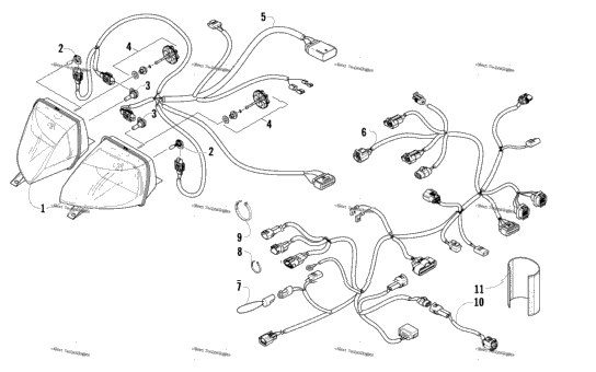 Headlight And Wiring Assemblies