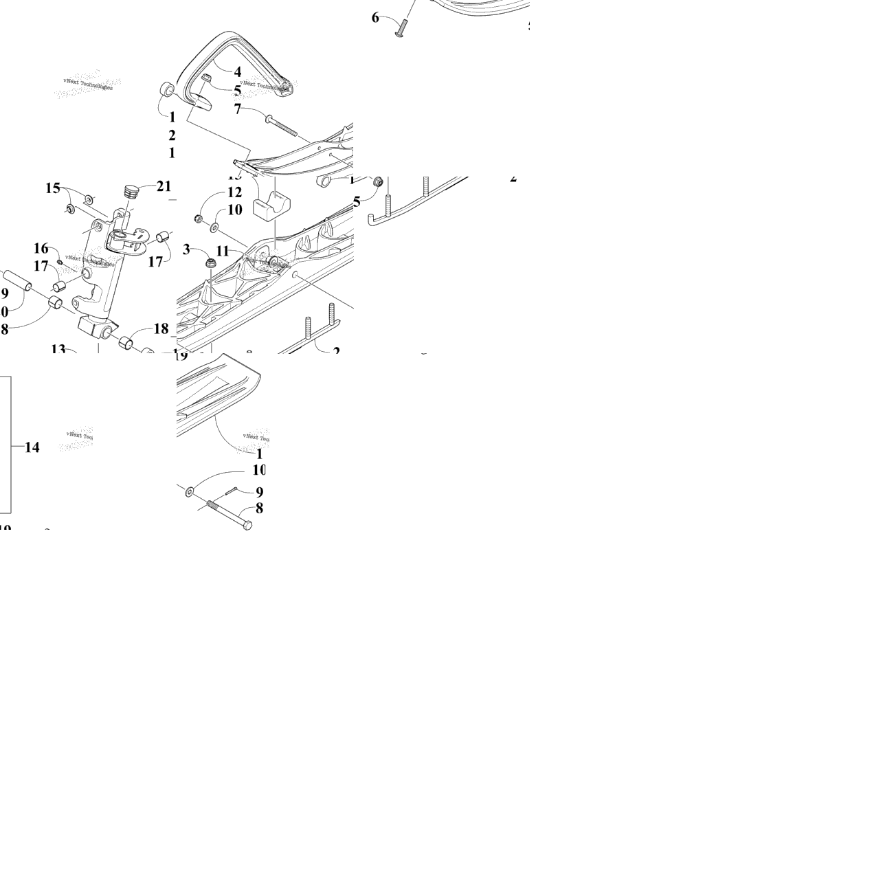 Ski And Spindle Assembly