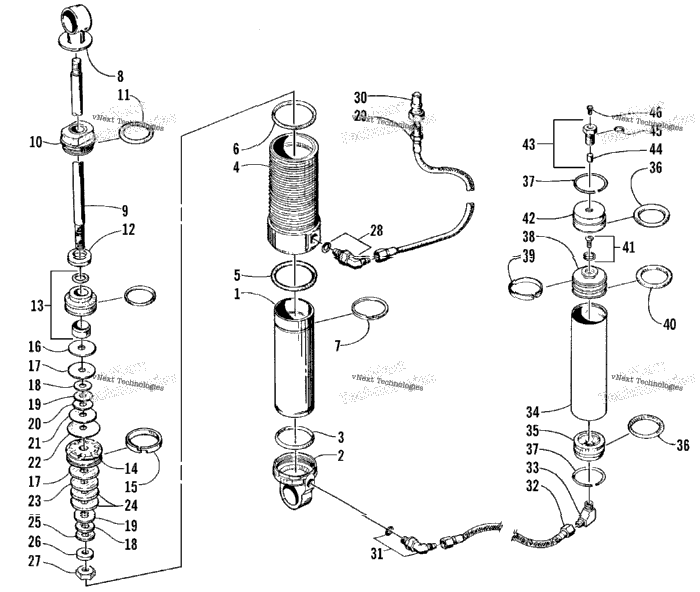 Rear Suspension - Front Arm Shock Absorber