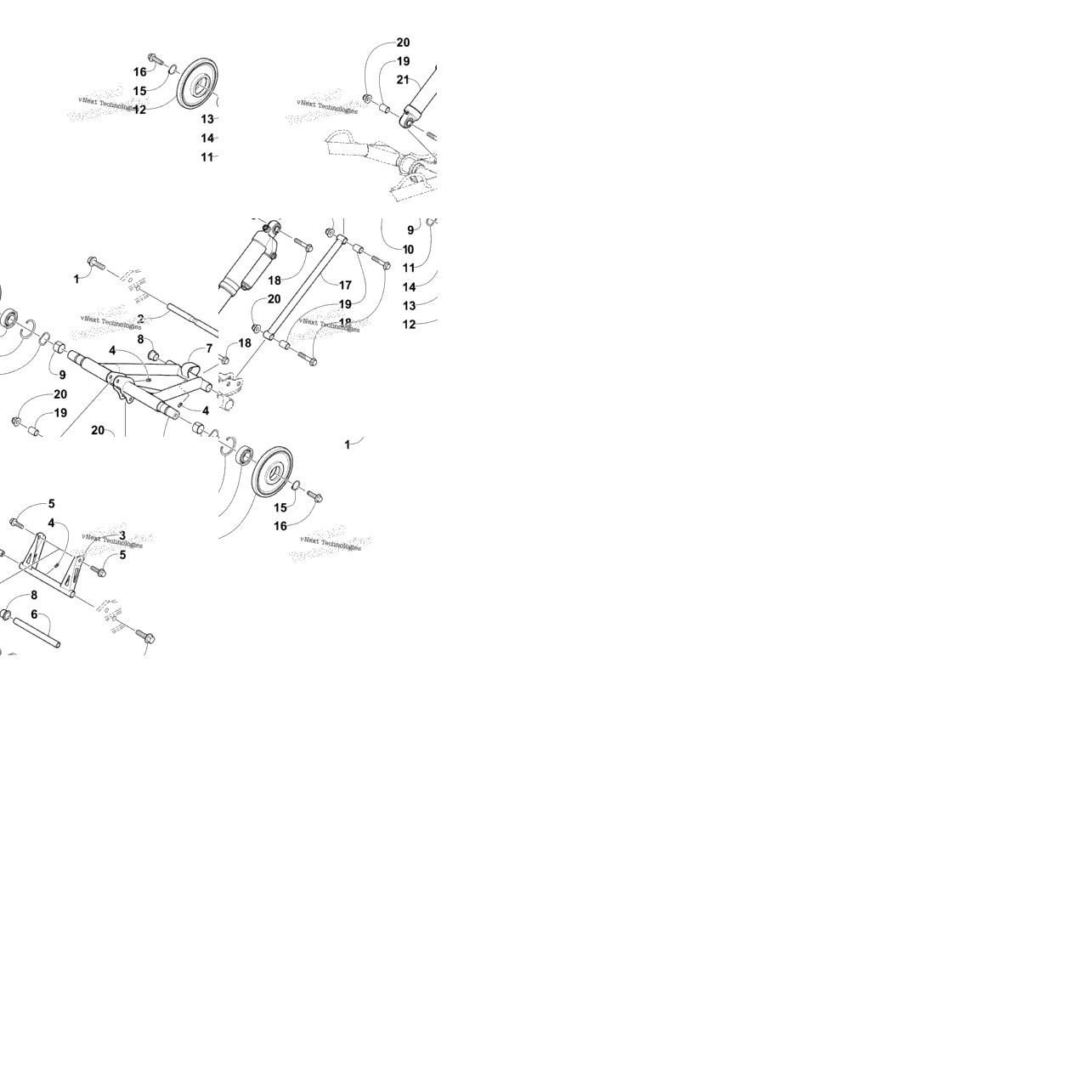 Rear Suspension Rear Arm Assembly