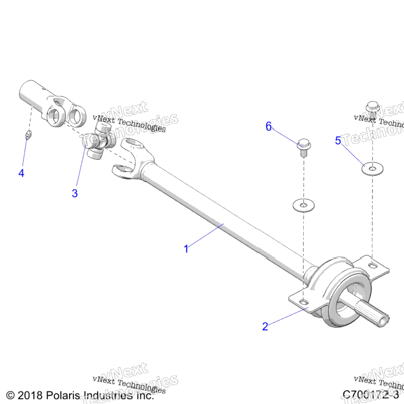 Drive Train, Mid Prop Shaft