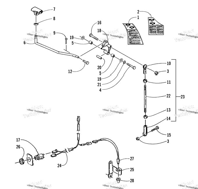 Reverse Shift Lever Assembly