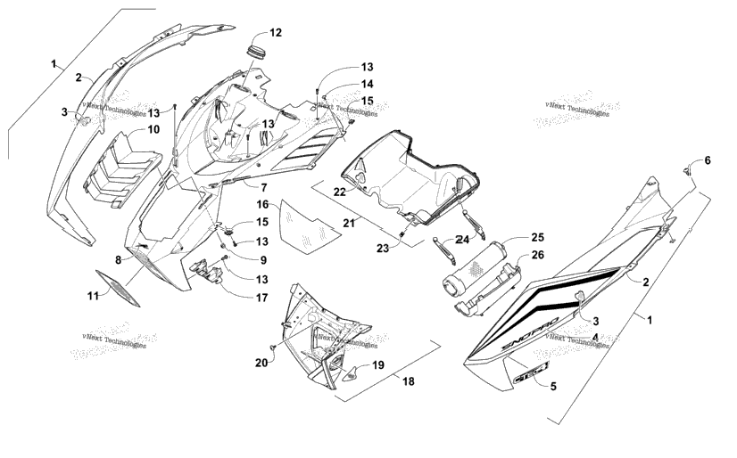 Hood And Air Intake Assembly