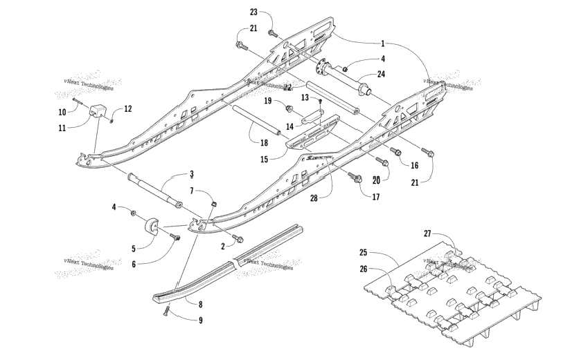 Slide Rail And Track Assembly