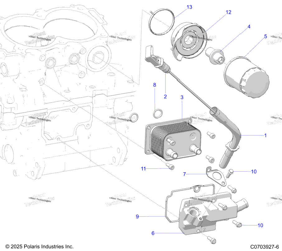 Engine, Dipstick And Oil Filter