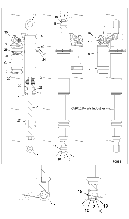 Suspension, Rear Shock Internals R20gaj99ak/As/Bk/Bs