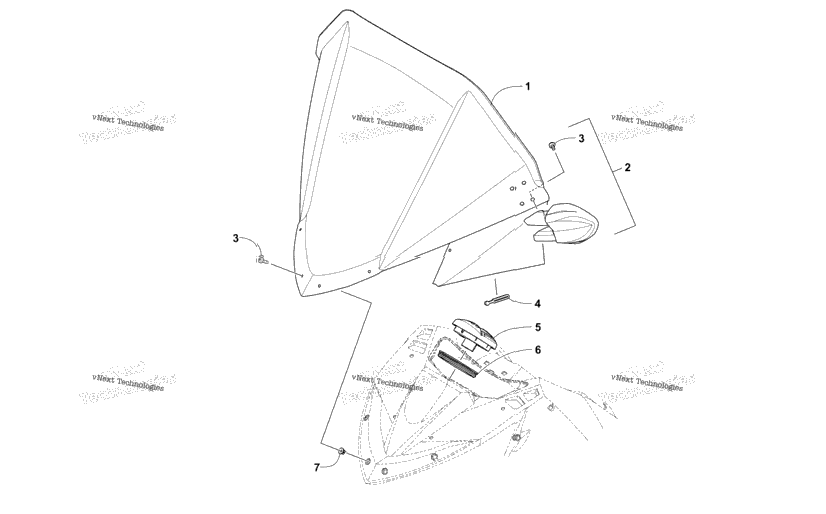 Windshield And Instruments Assemblies