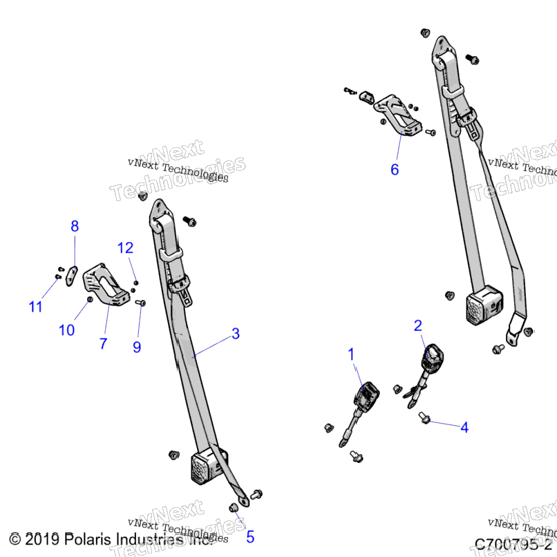 Body, Seat Belt Mounting