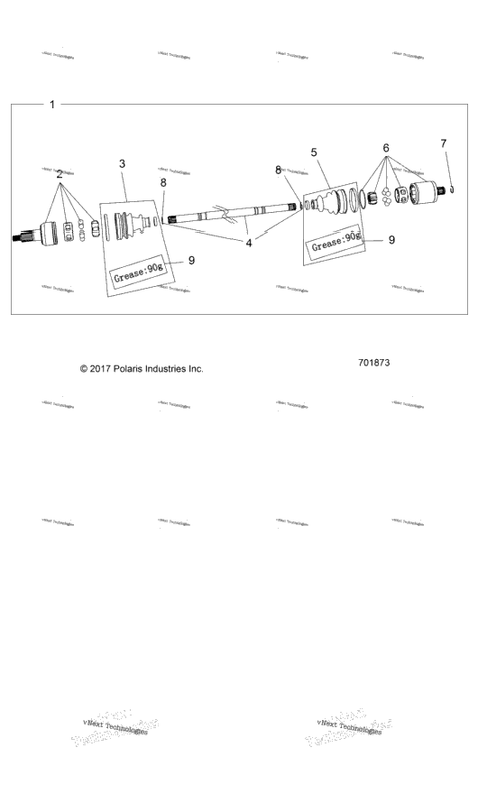 Drive Train, Rear Half Shaft