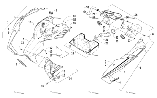 Hood And Air Intake Assembly