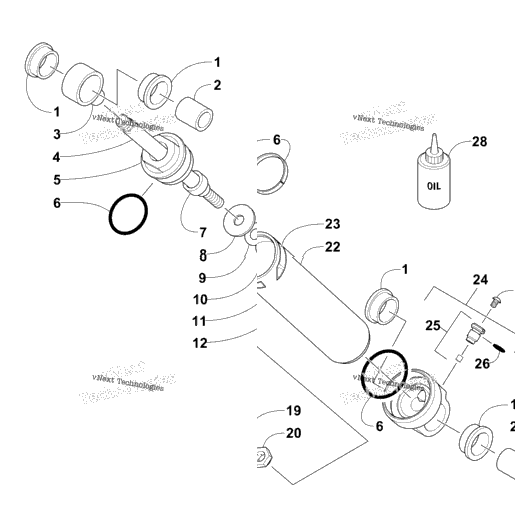 Rear Suspension Rear Arm Shock Absorber