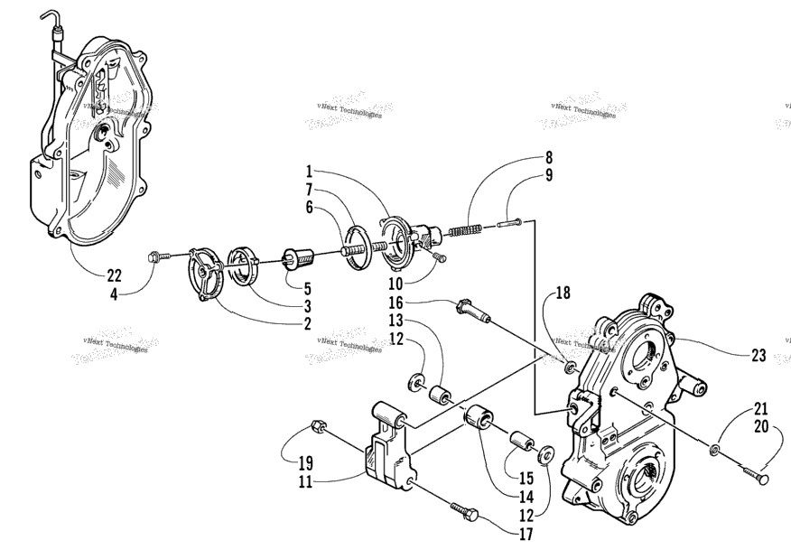 Dropcase Chain Tension Assembly (Optional)