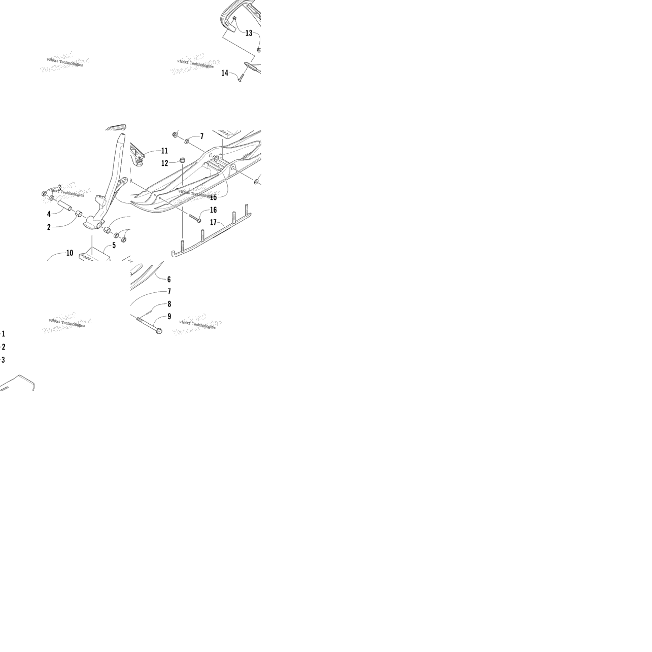 Ski And Spindle Assembly