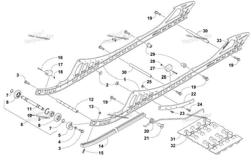 Slide Rail And Track Assembly