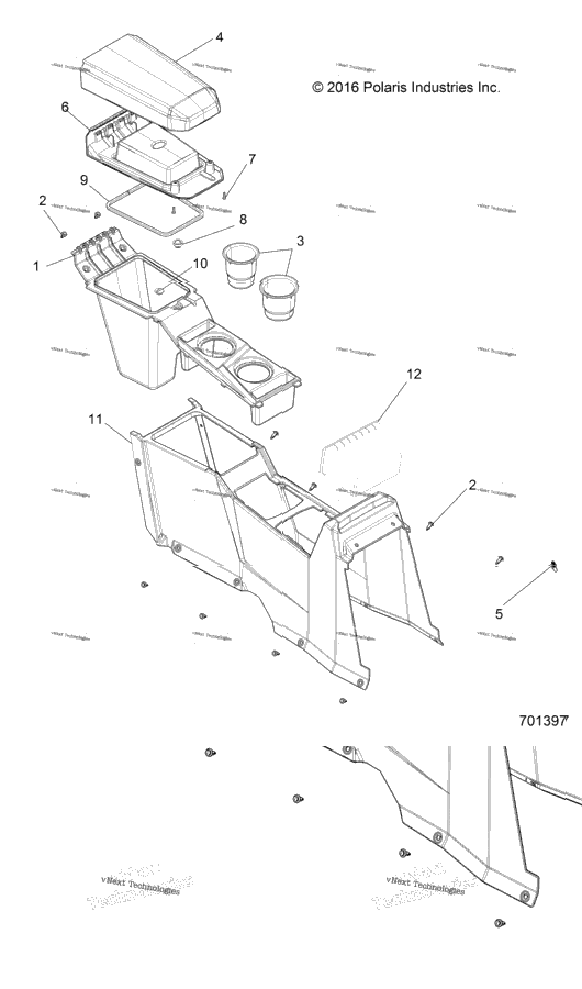 Body, Center Console, Rear
