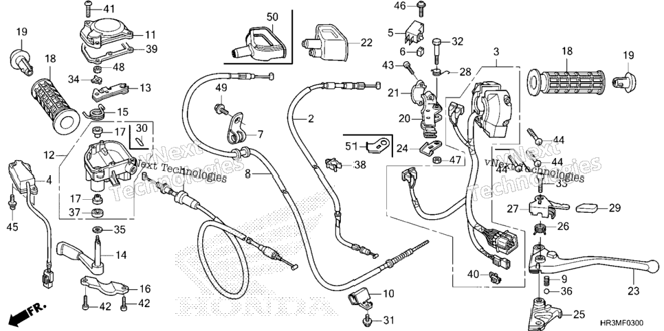 Handle Lever@Switch@Cable