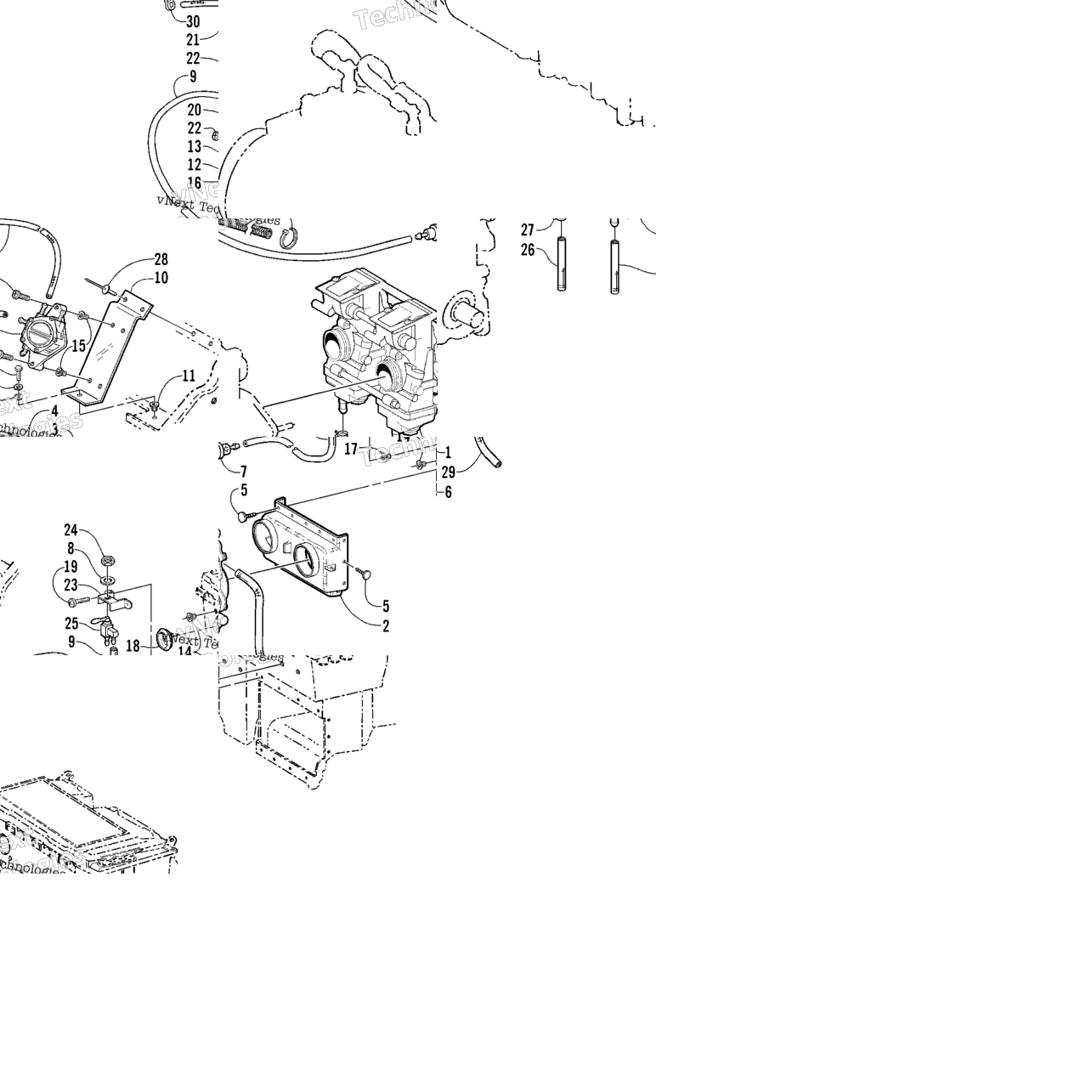 Carburetor And Fuel Pump Assembly