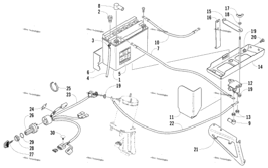 Battery, Solenoid, And Cables (Optional)
