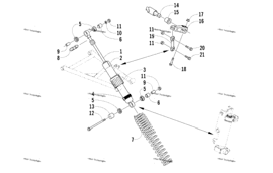 Shock Absorber And Sway Bar Assembly