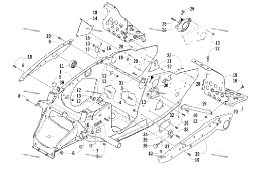 Front Frame And Footrest Assembly
