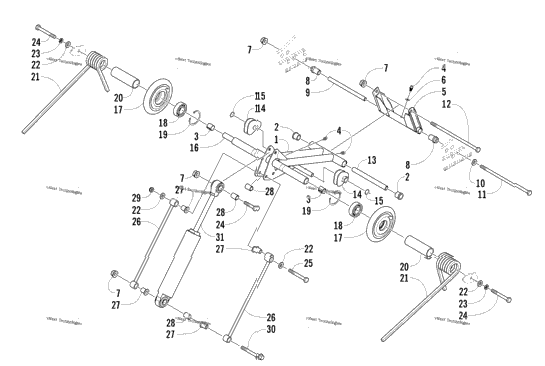 Rear Suspension Rear Arm Assembly