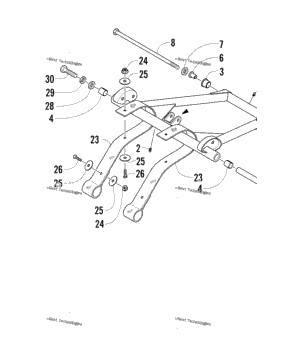 Rear Suspension Front Arm Assembly