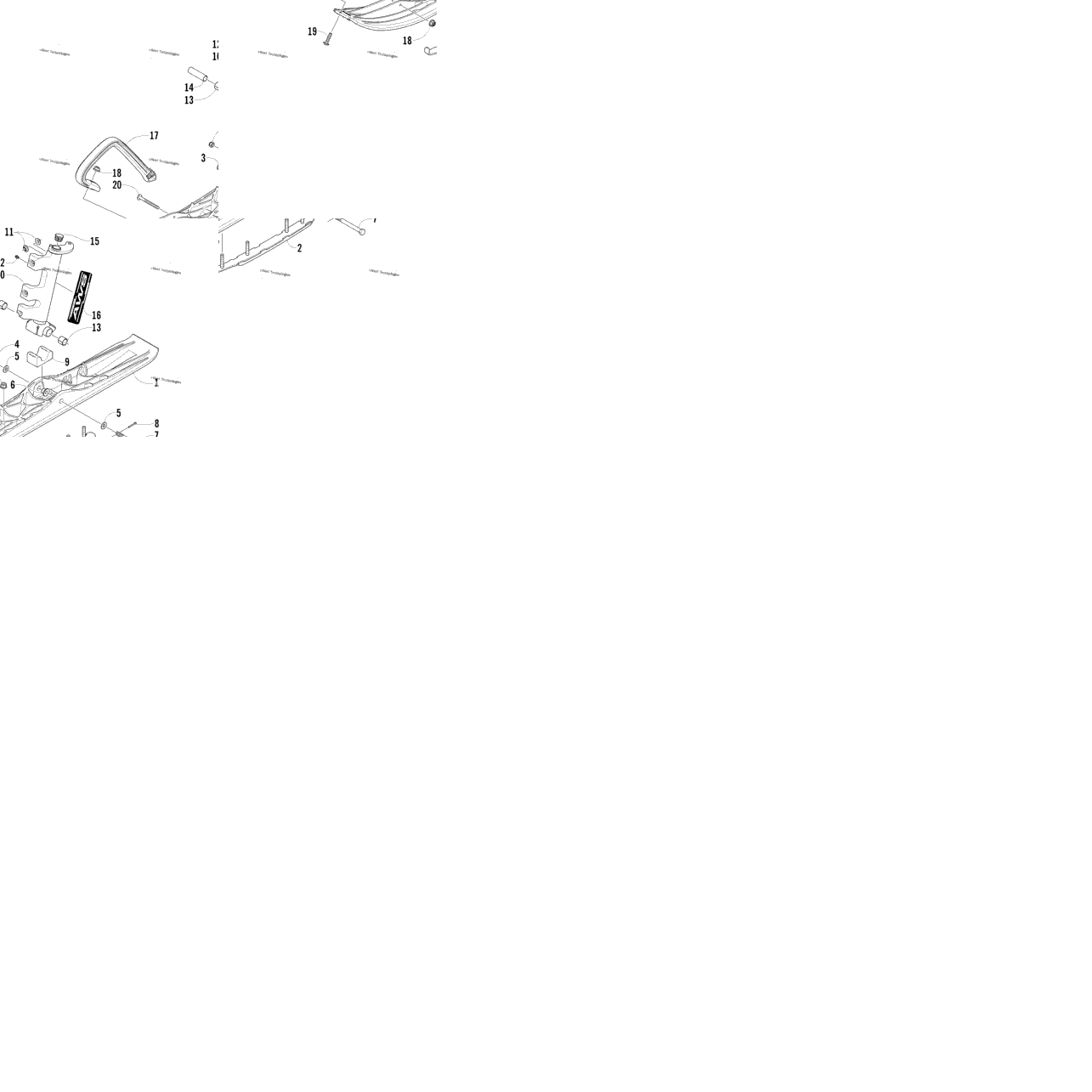 Ski And Spindle Assembly