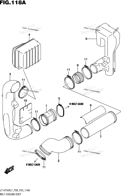 Belt Cooling Duct