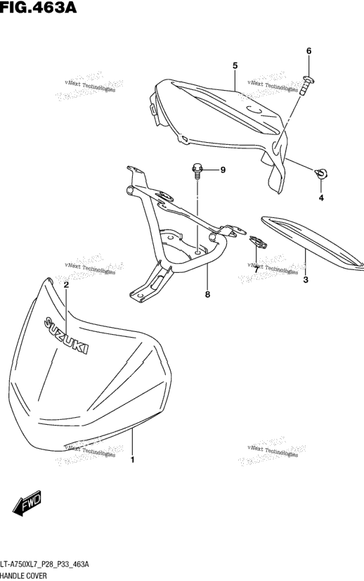 Handle Cover (Lt-A750xl7 P28)