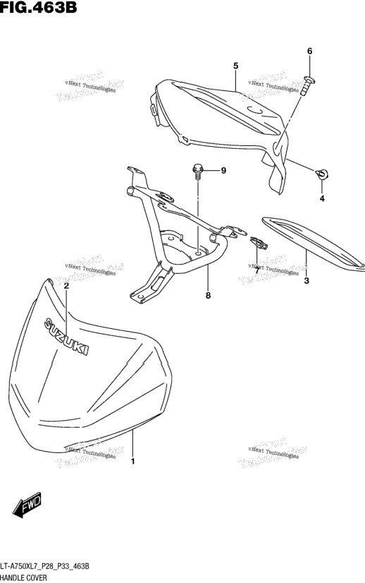 Handle Cover (Lt-A750xl7 P33)