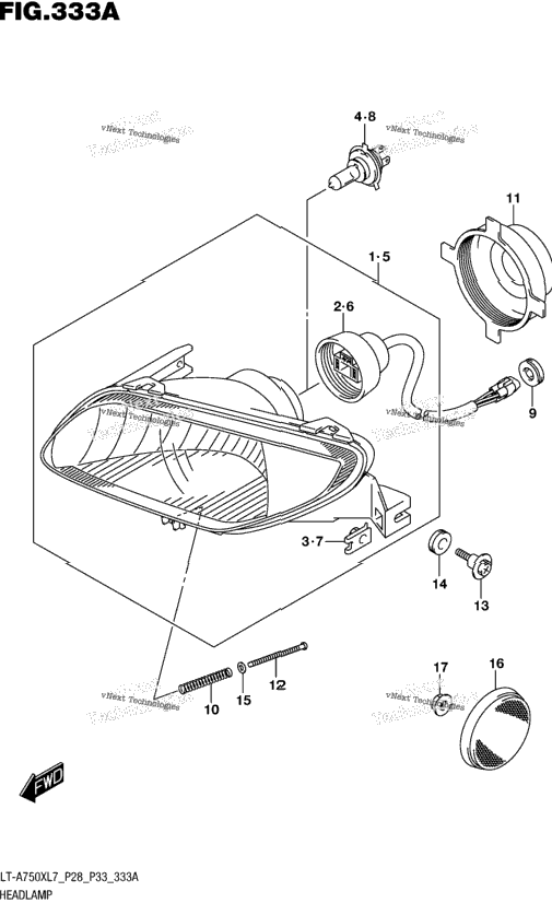 Headlamp (Lt-A750xl7 P28)