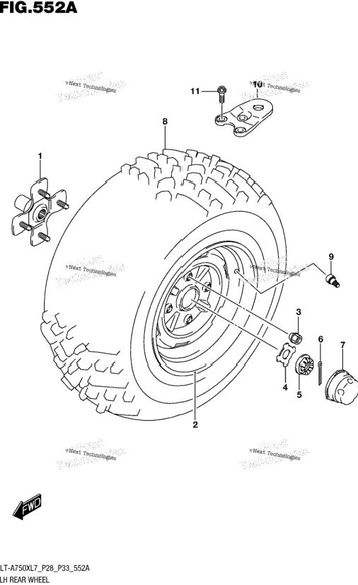 Lh Rear Wheel