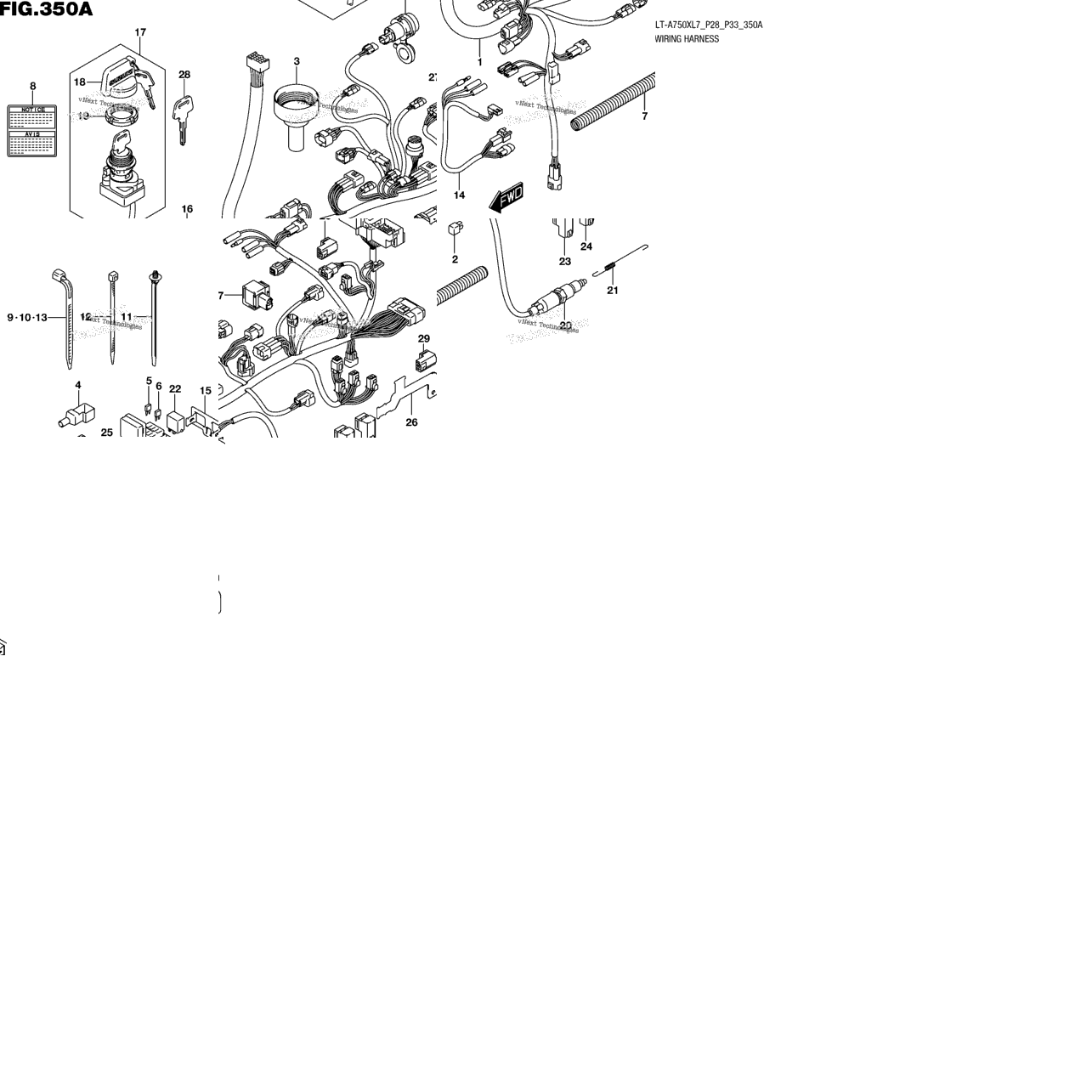 Wiring Harness (Lt-A750xl7 P28)