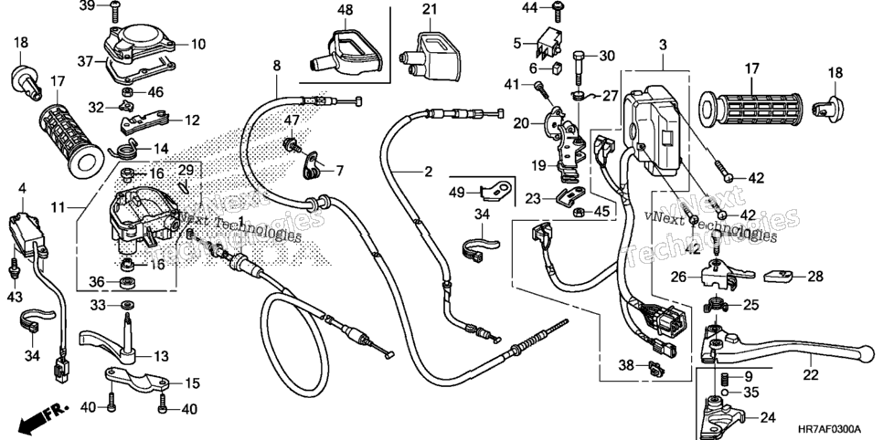Handle Lever@Switch@Cable
