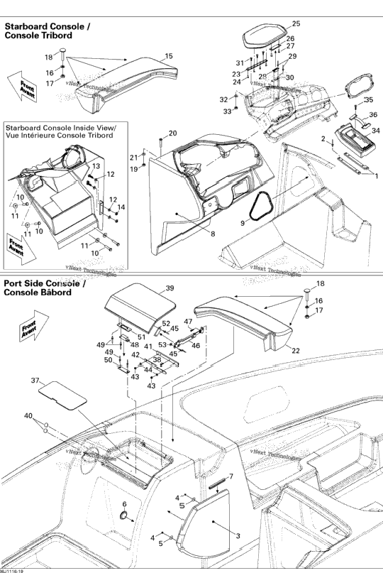 Front Console And Glove Box