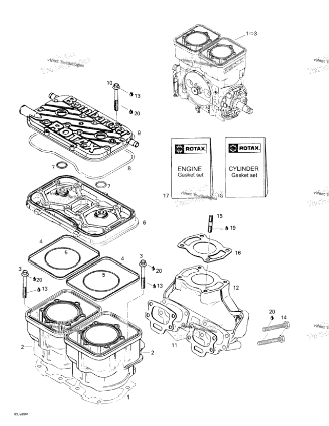 Cylinder, Exhaust Manifold