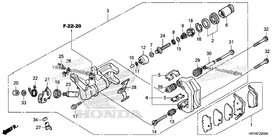 Rear Brake Caliper
