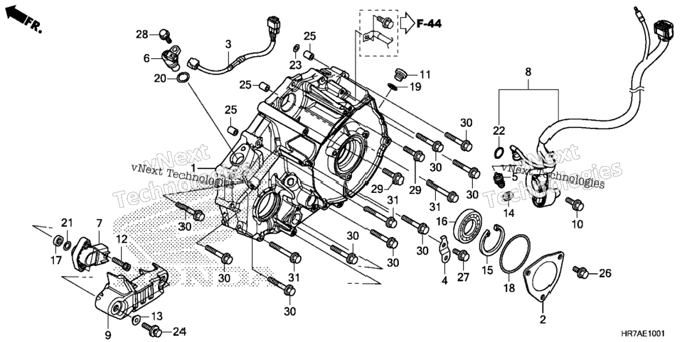 Rear Crankcase Cover (Trx420fa5/Fa6 '20,'21,'22)