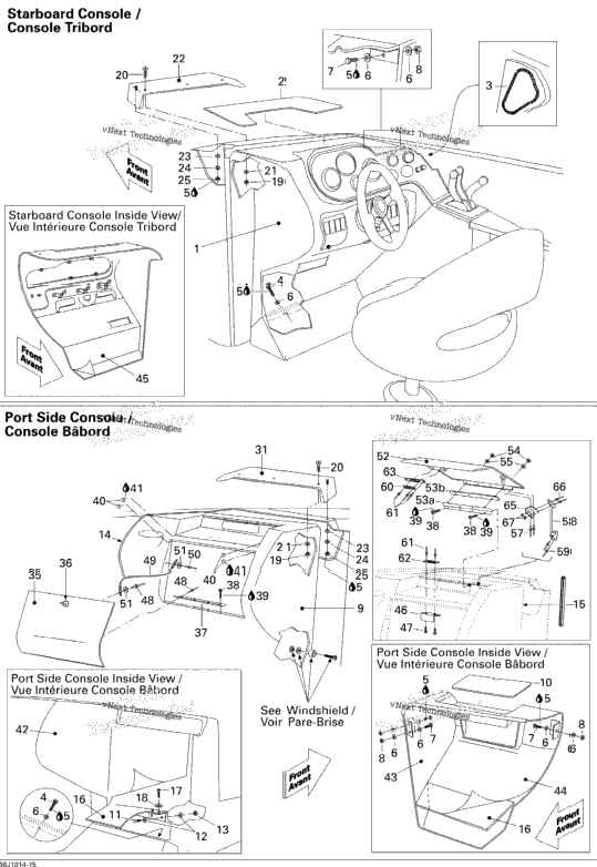 Front Console And Glove Box